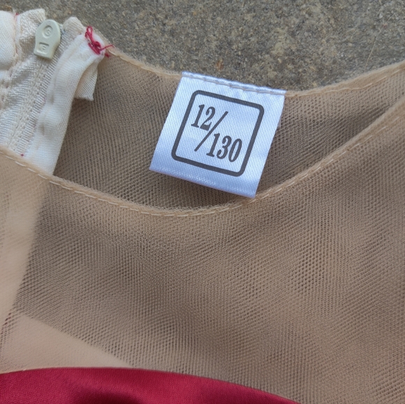 Beautiful Christmas Dress Girl Size  12 - Picture 3 of 5